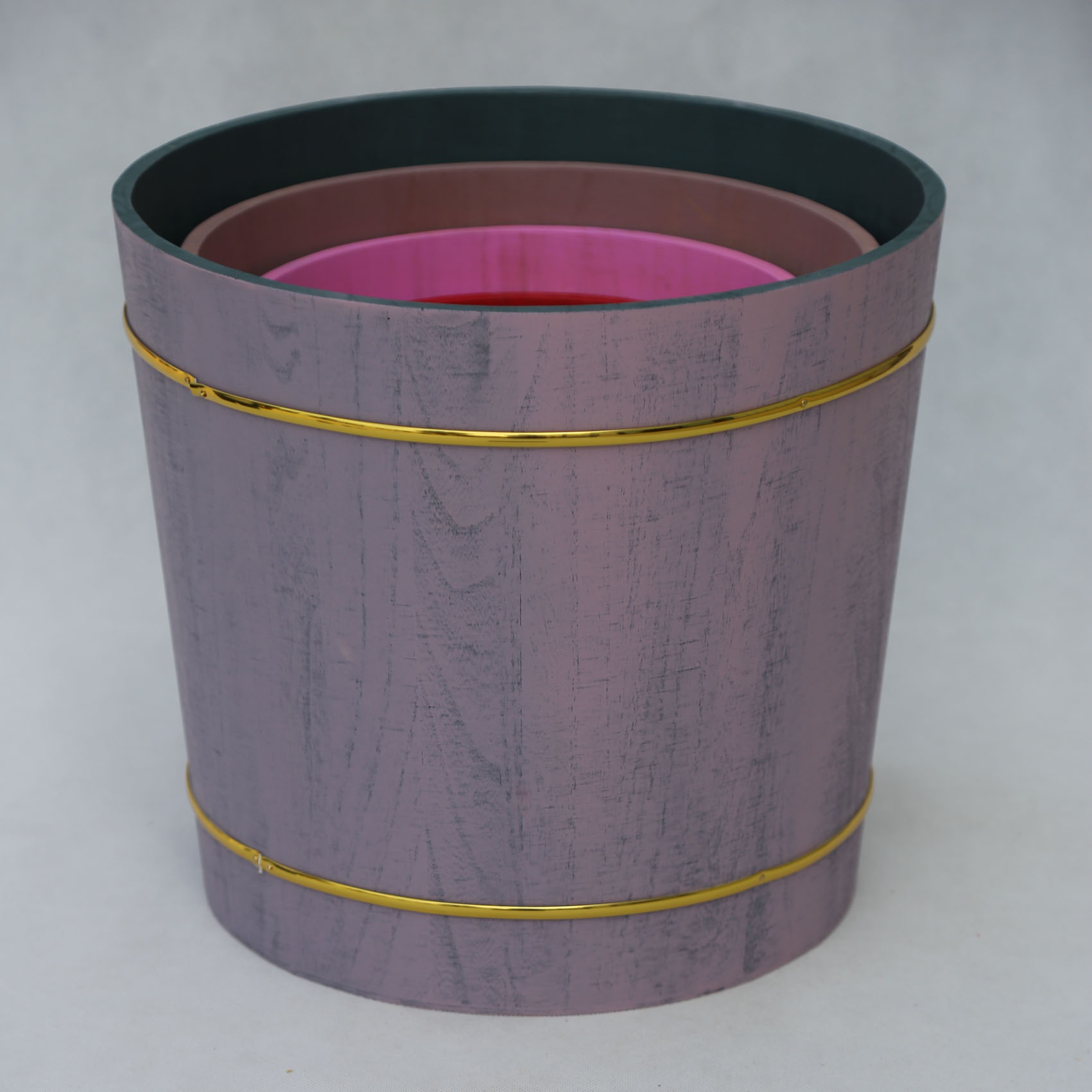 Wooden storage bucket wooden decoration bucket wooden bucket