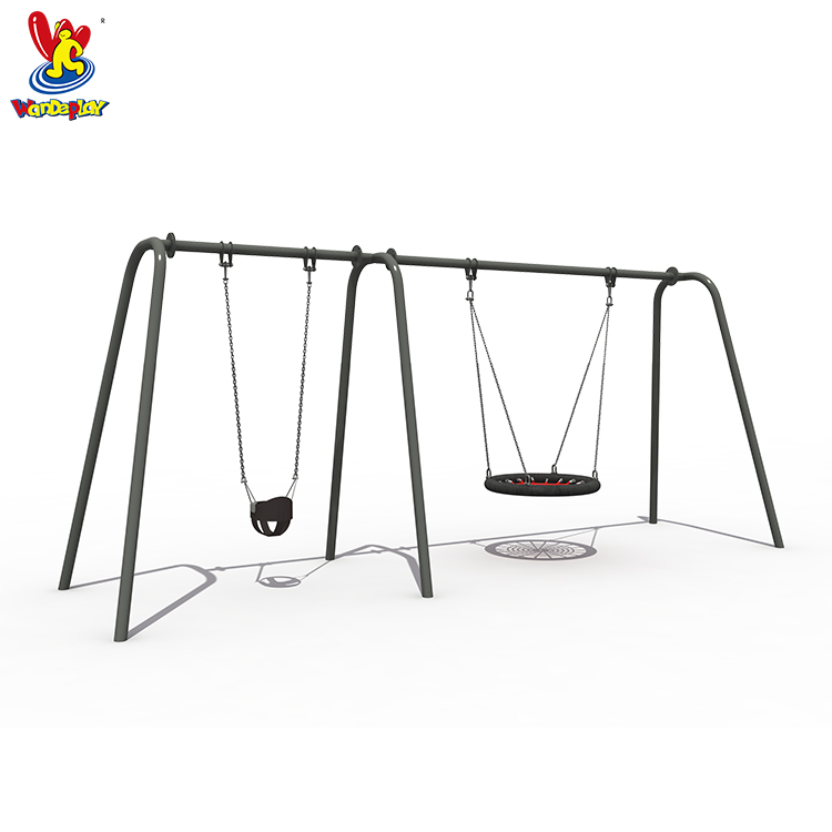 Children Outdoor Playground Metal Equipment Garden Swing