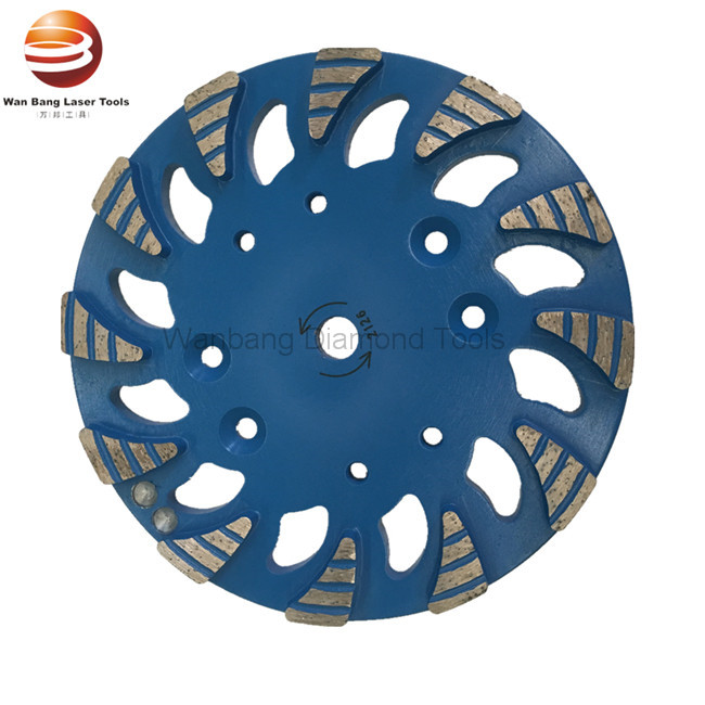10 inch Diamond floor grinding plate for concrete and asphalt with triangle segments