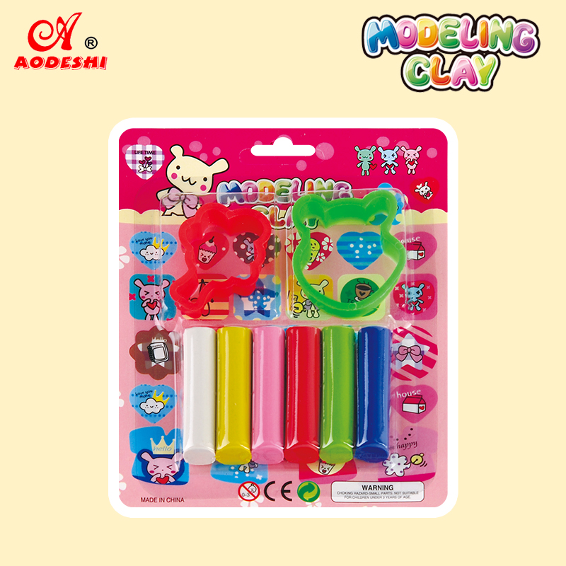 6 Colors Modeling Clay（+2 Tools）