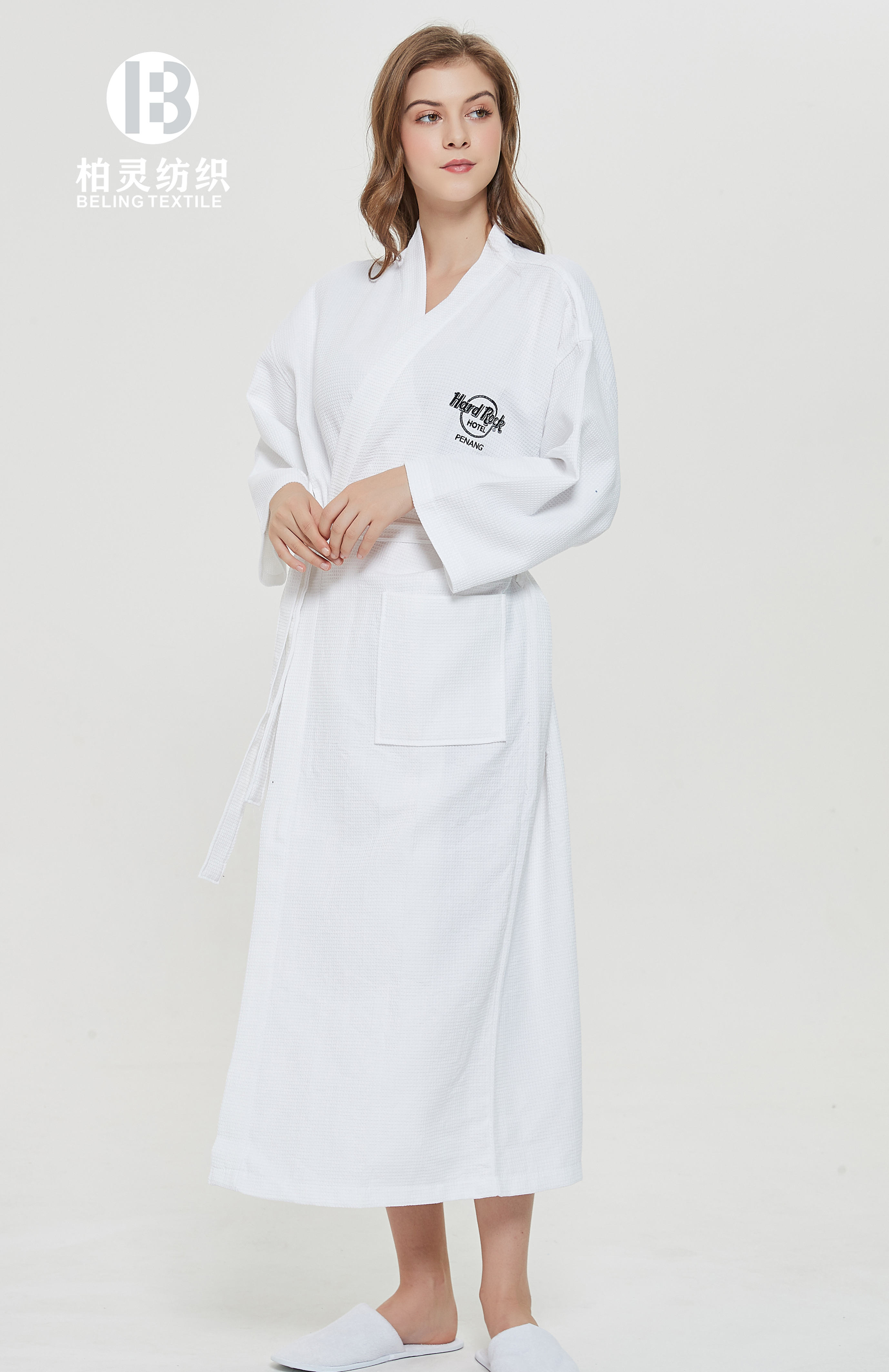 Knitted Pique Gown High Quality Luxury Waffle Bathrobe