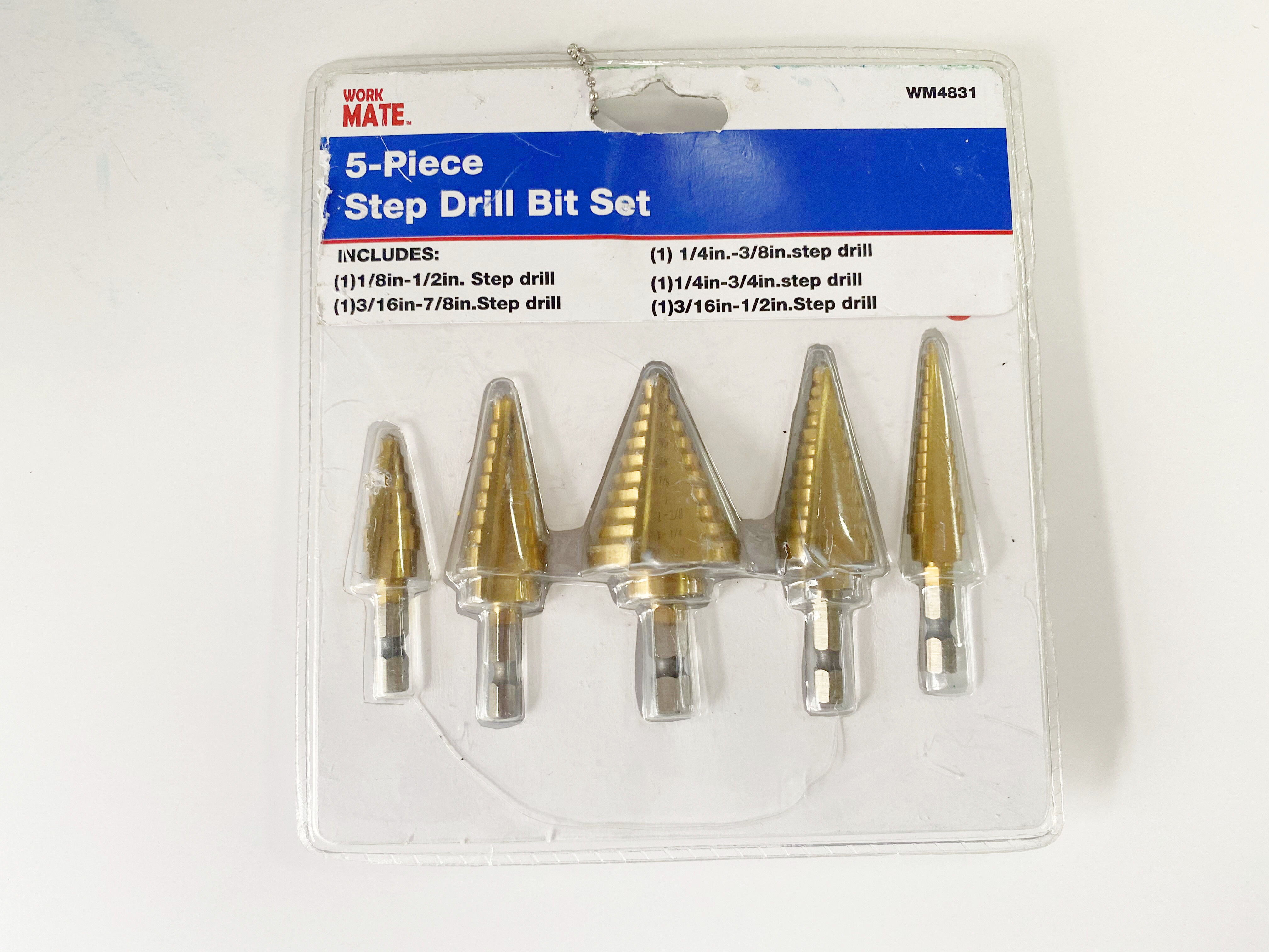 5pcs Step Drill Bit Set