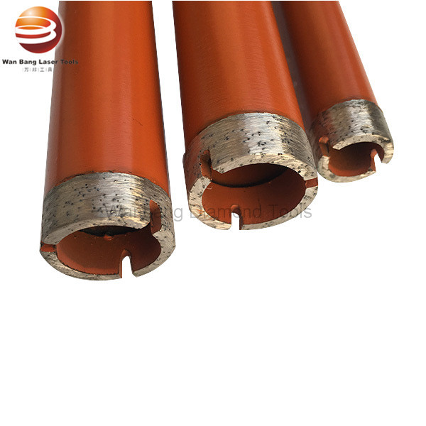 Diamond crown core drills for reinforced concrete