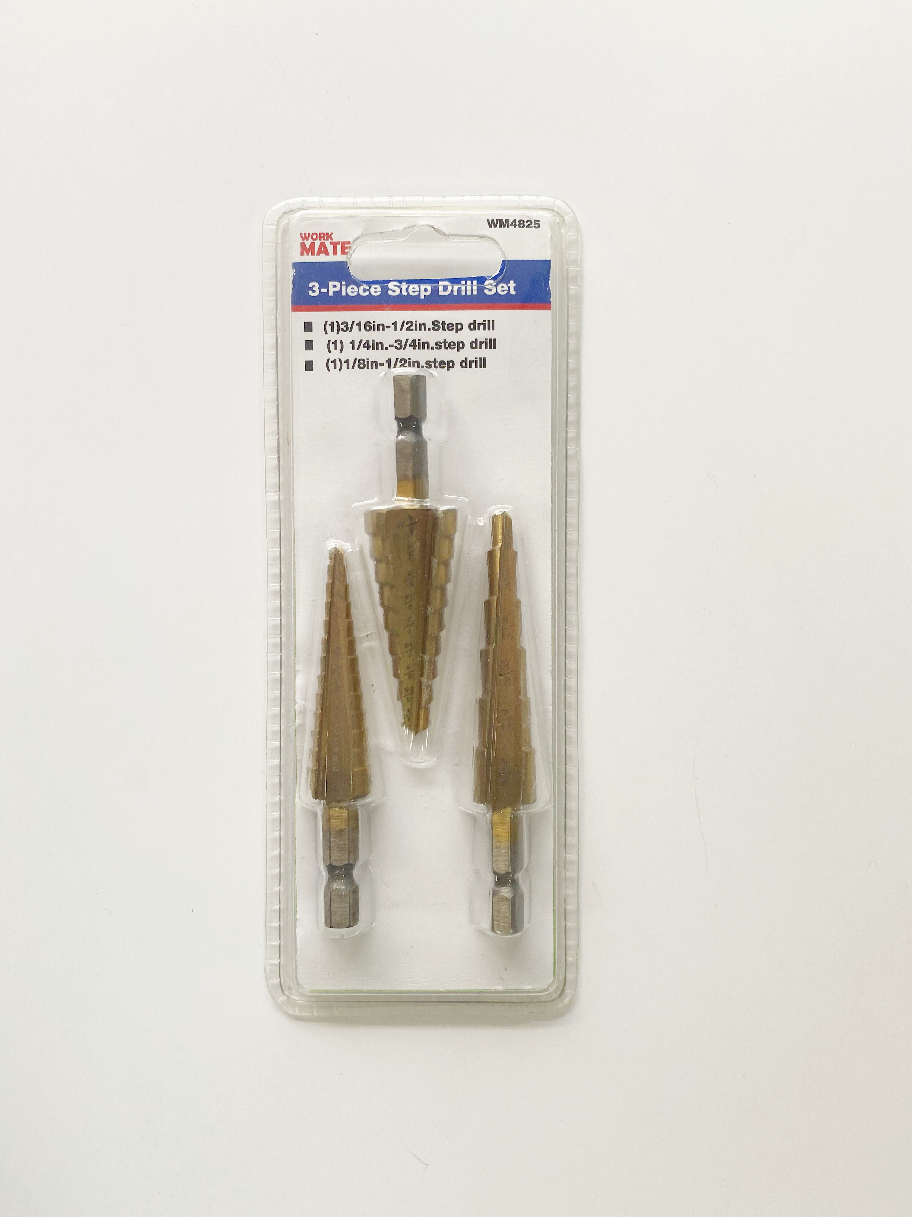 3pcs Step Drill Set