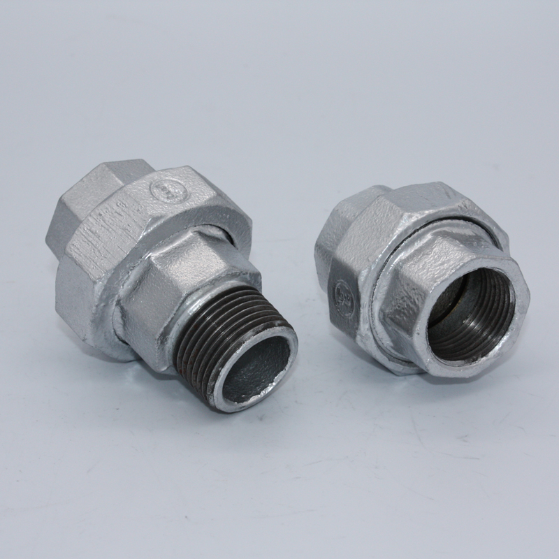 FM UL CE certification hot dip galvanized heavy banded M&F taper seat union pipe fittings