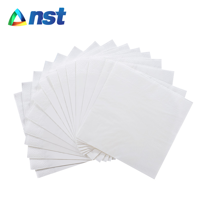 1/4 Fold 2 Layer OEM Virgin Wood Pulp 40*40cm Napkin Paper