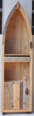 Wooden boat shape cabine