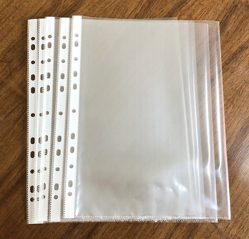 Sheet Protector, Punch Pocket