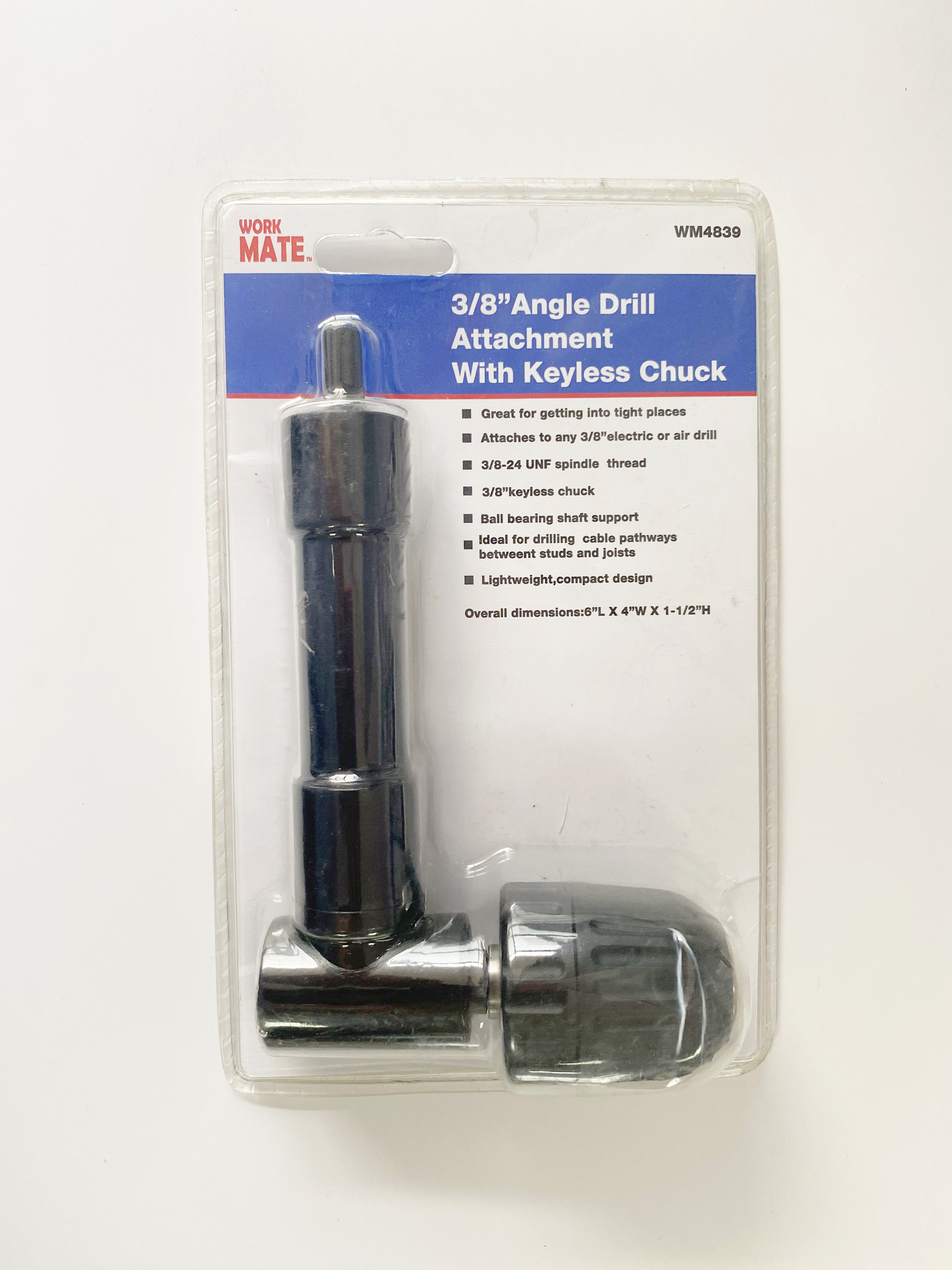 3/8”angle Drill Attachment With Keyless Chuck