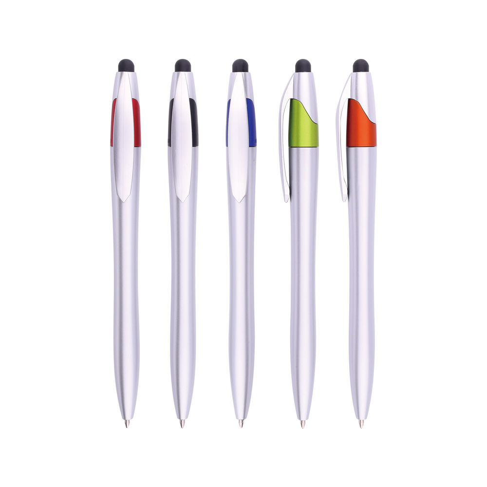 multicolor ball pen with stylus