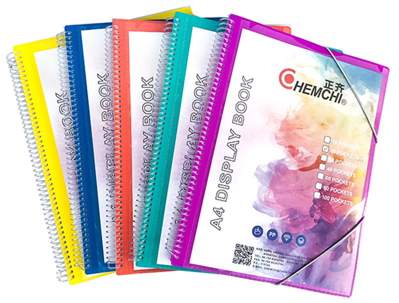 48-ring Plastic Spiral Display Book, A4