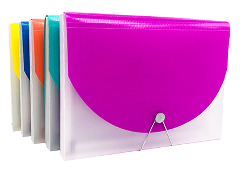 13 Pocket Three-side-welded Expanding file with Doc Case, A4