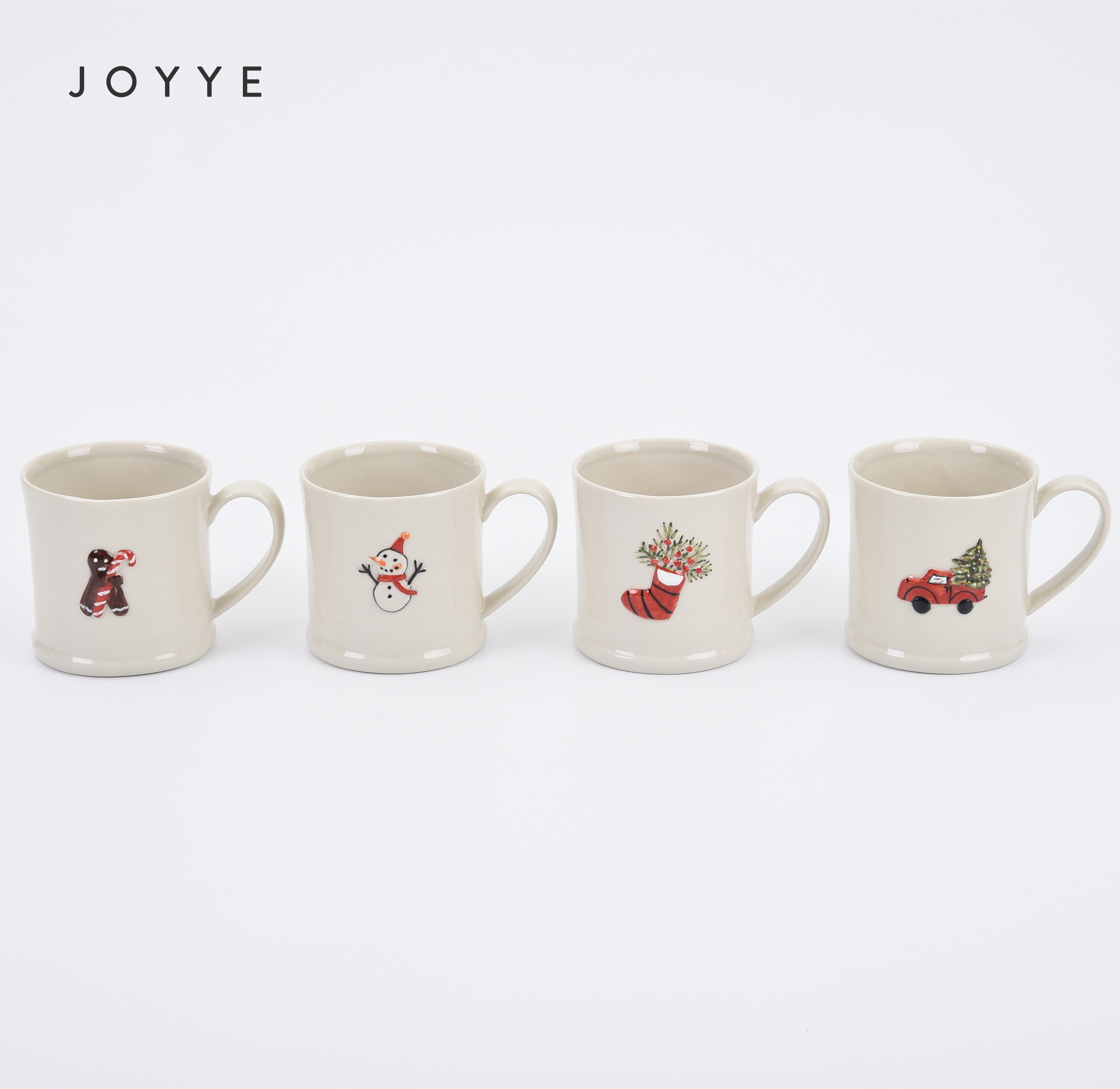 Christmas Embossed Hand Painted Mug Collction