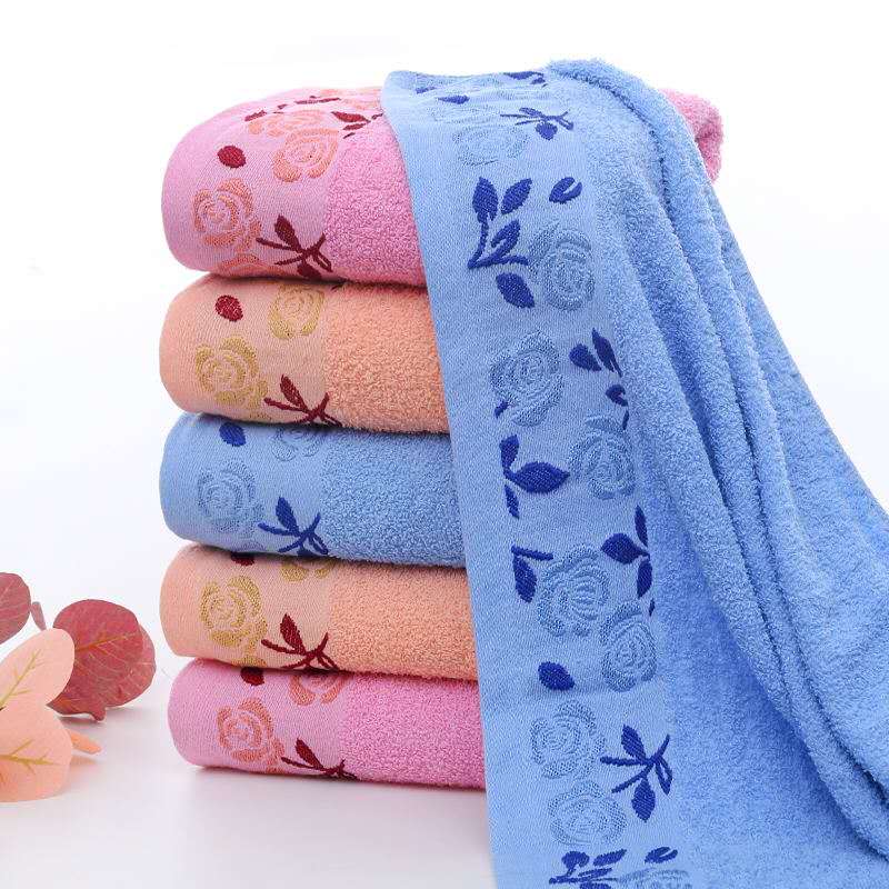 14s yarn dyed jacquard bath towel with border