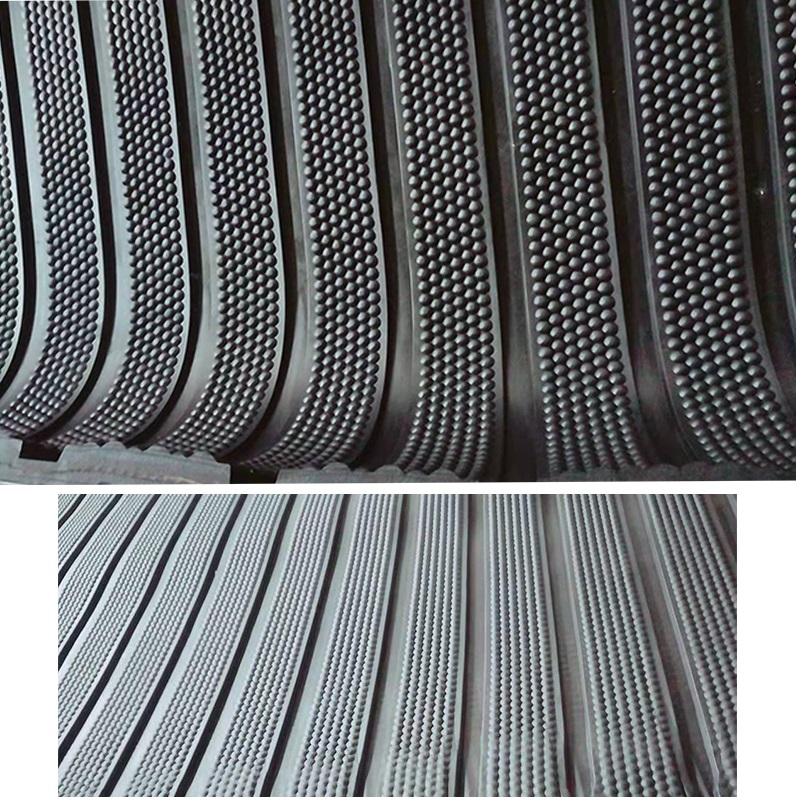 Xuancheng anti slip stable cow mattress horse bed cow floor grooved rubber sheets