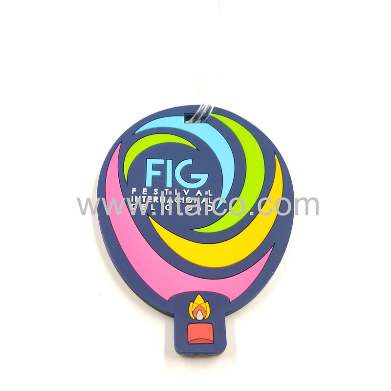 Hot air balloon PVC Luggage tag