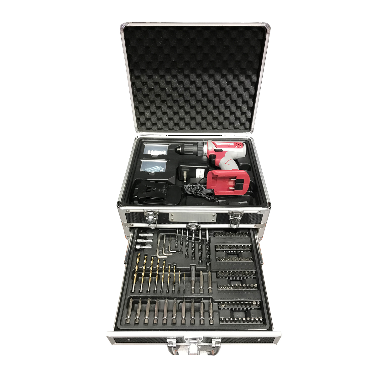 146pcs 18V Lithium-ion Cordless Drill With Drill Bits Set