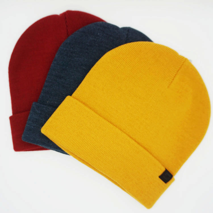 Basic style knitted hat