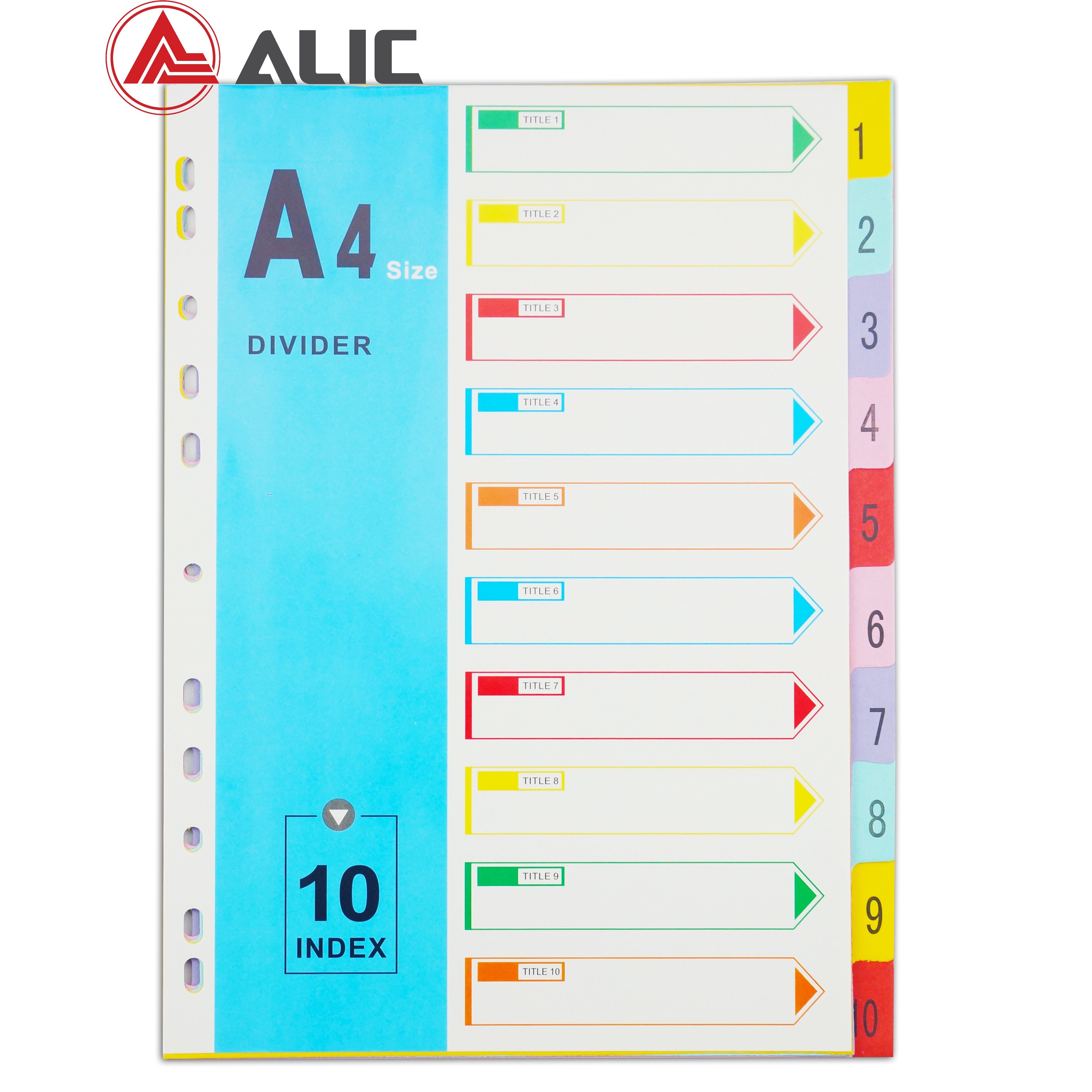 10 Tab Paper Index Dividers