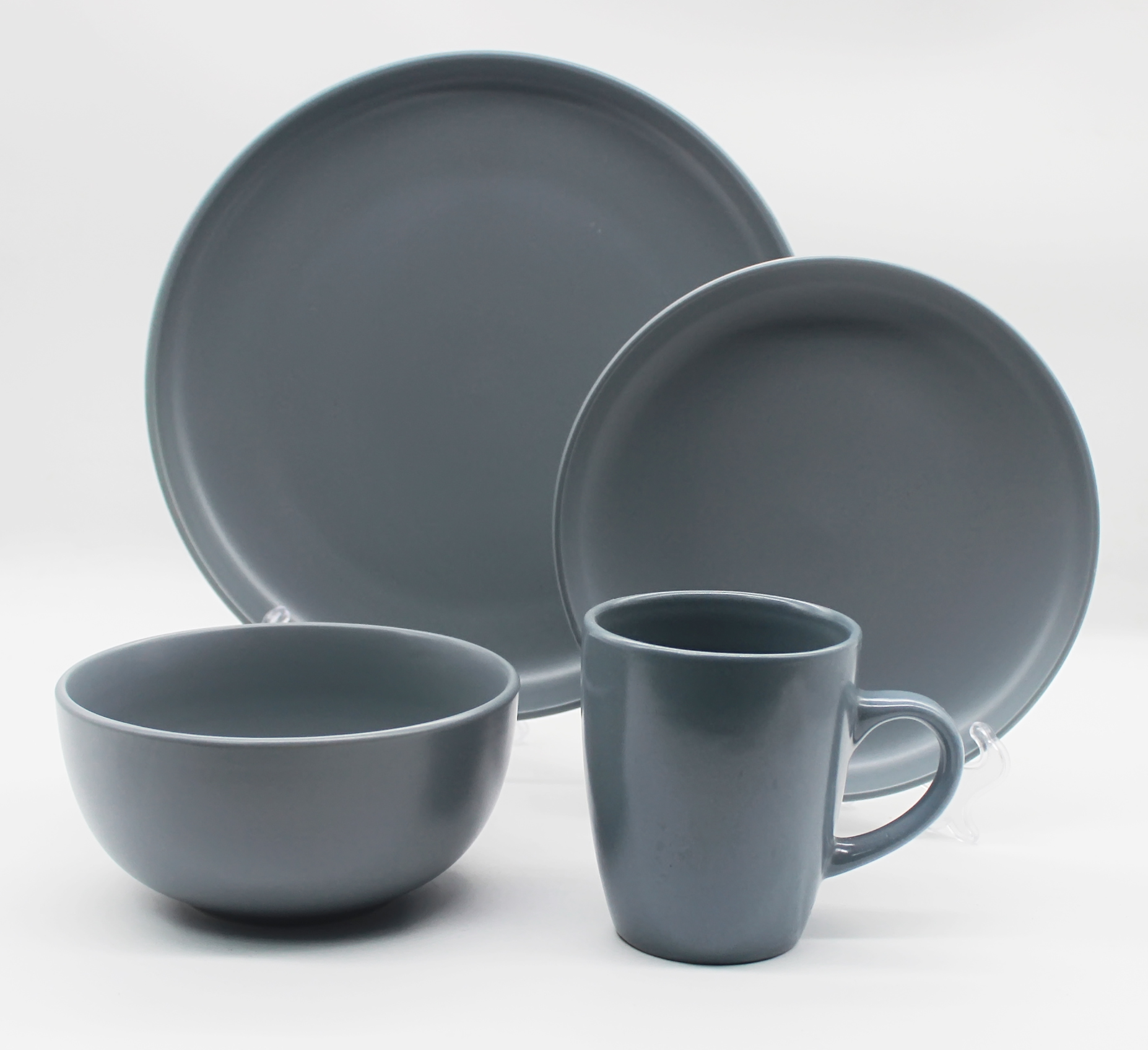 16pcs Stoneware dinnerware with solid color