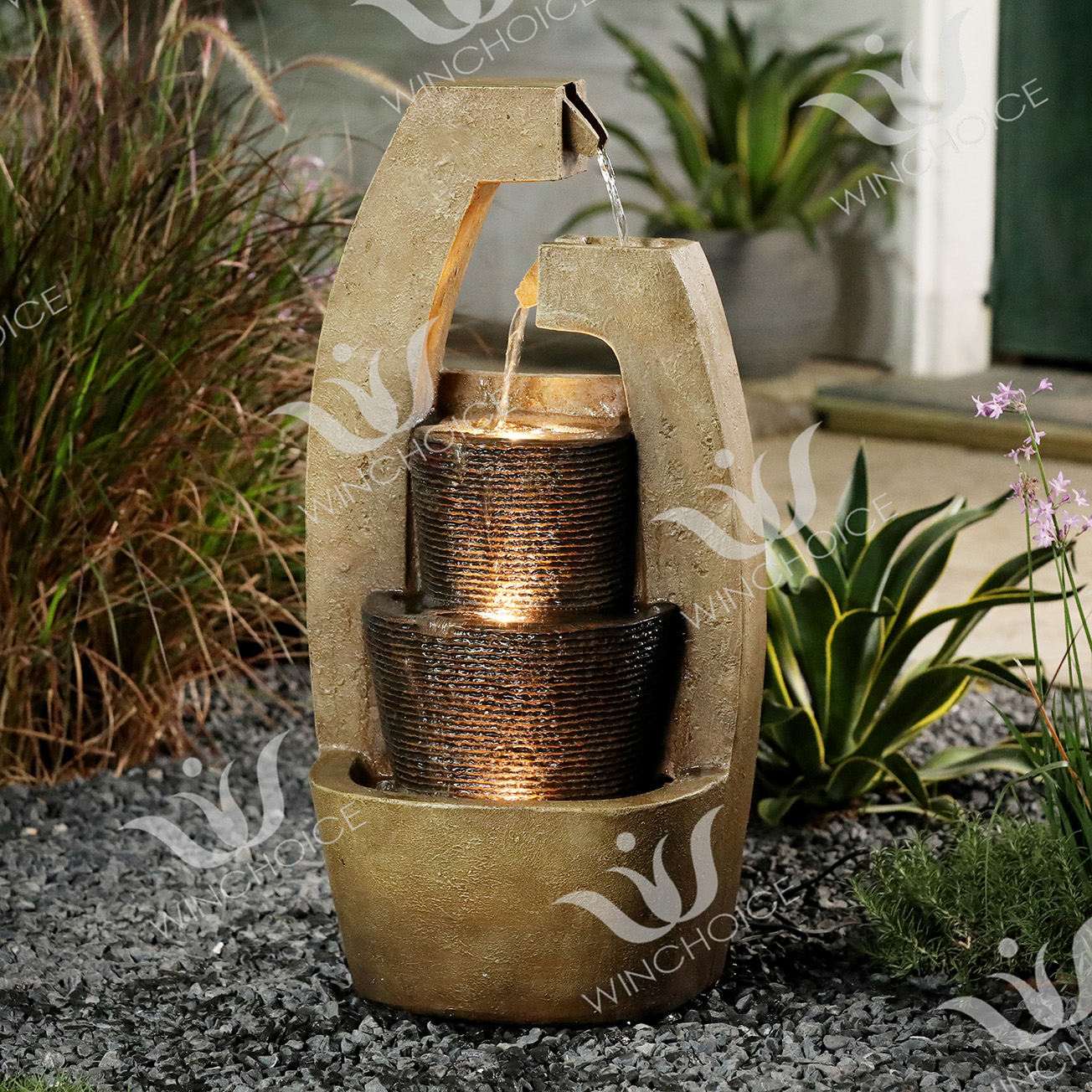 Concrete fountain