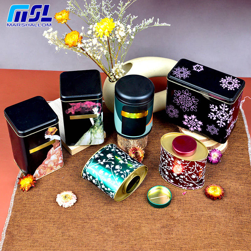 Tea tin / Tin box tinbox tin can metal can metal box tinbox