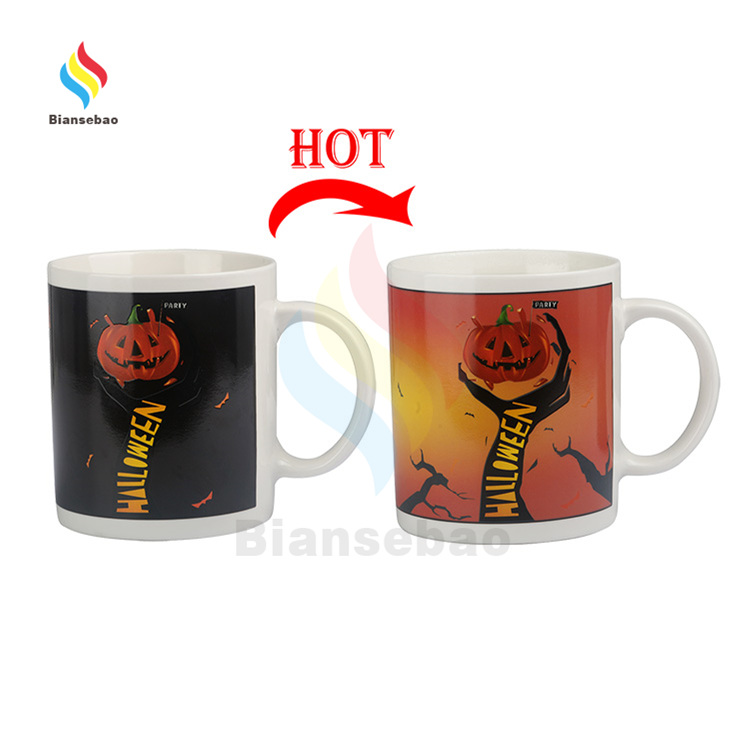 Holloween Magic Heat Color Changing Coffee Ceramic Mug