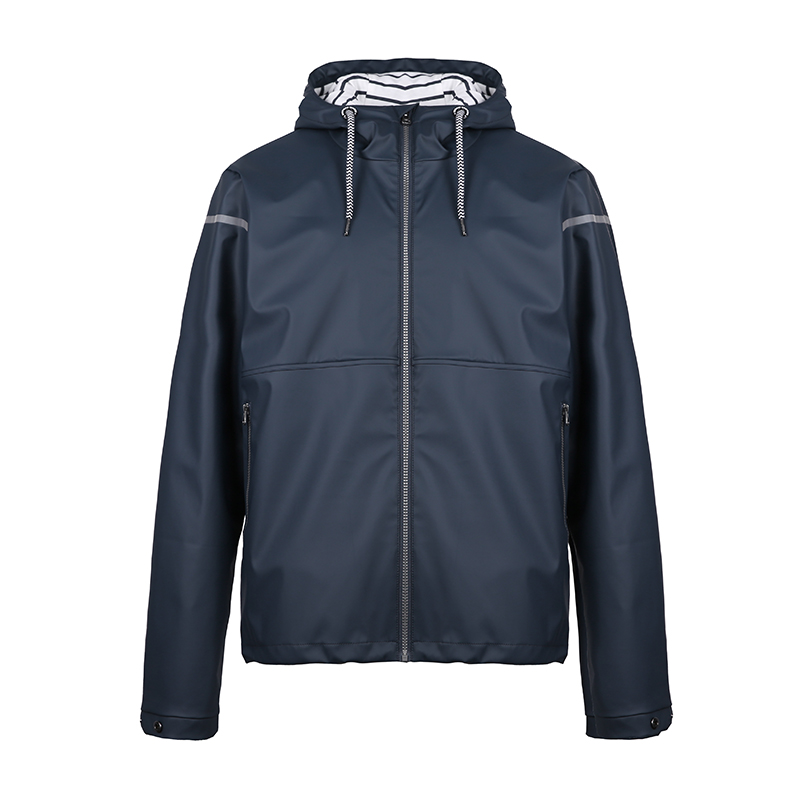 Men Workwear Jacket PU Hoodie Jacket