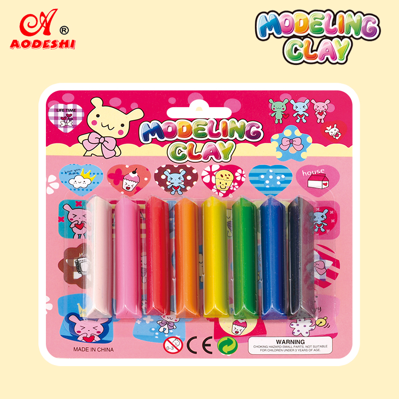 8 Colors Triangle Shape Modeling Clay