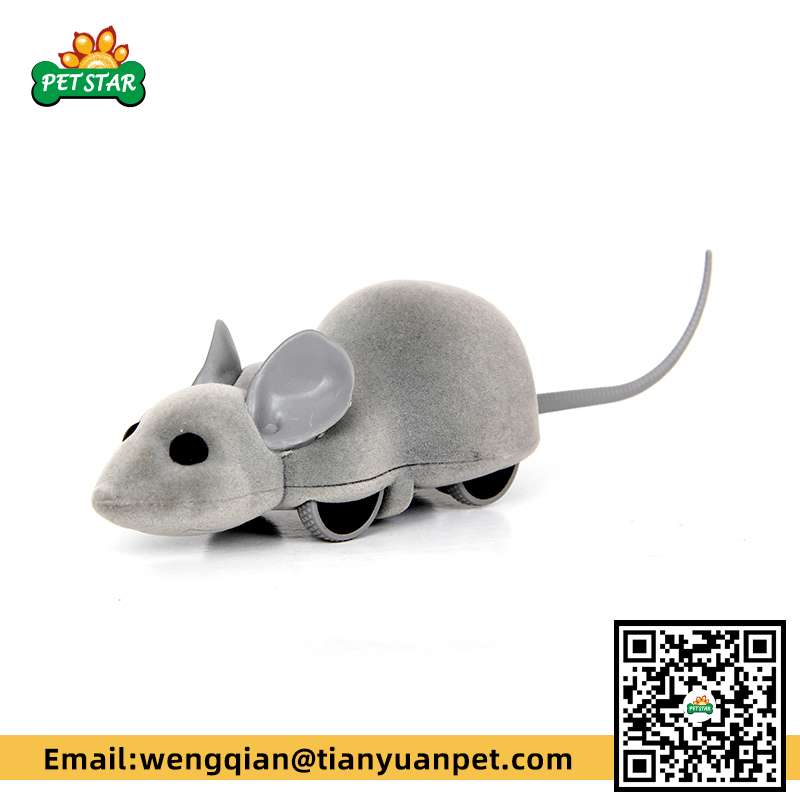 High simulation mobile phone APP remote control mouse toy, can put catnip