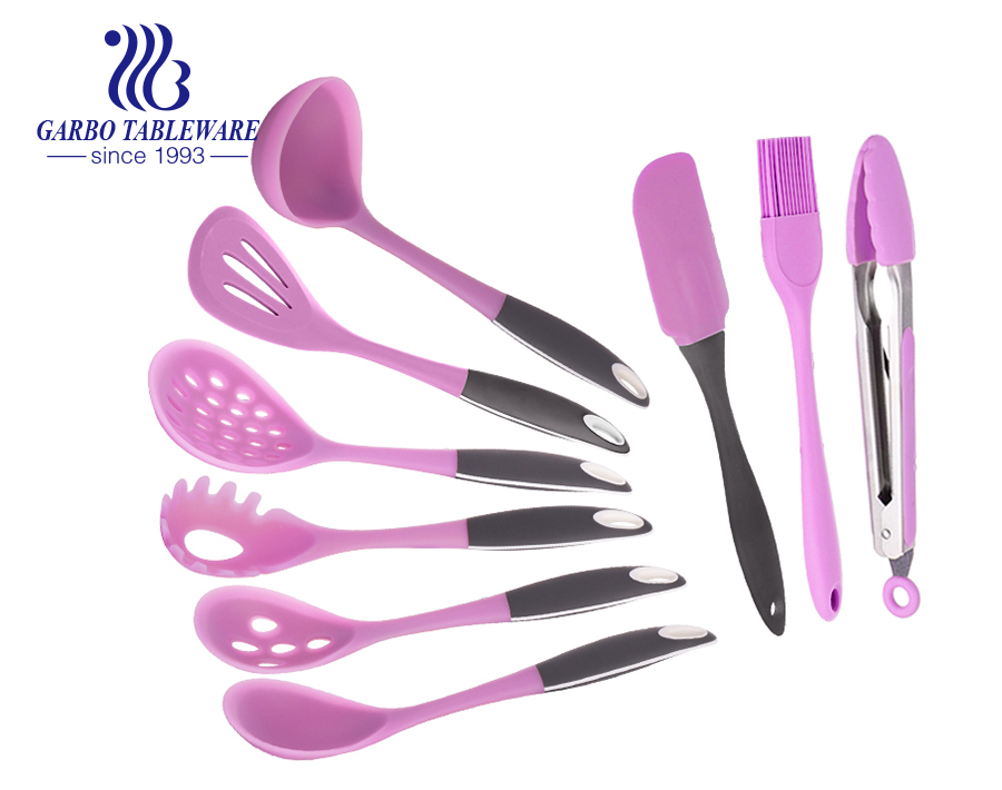 10 Piece Set Heat-resistant Silicone Kitchen Cooking Utensils Set For Home