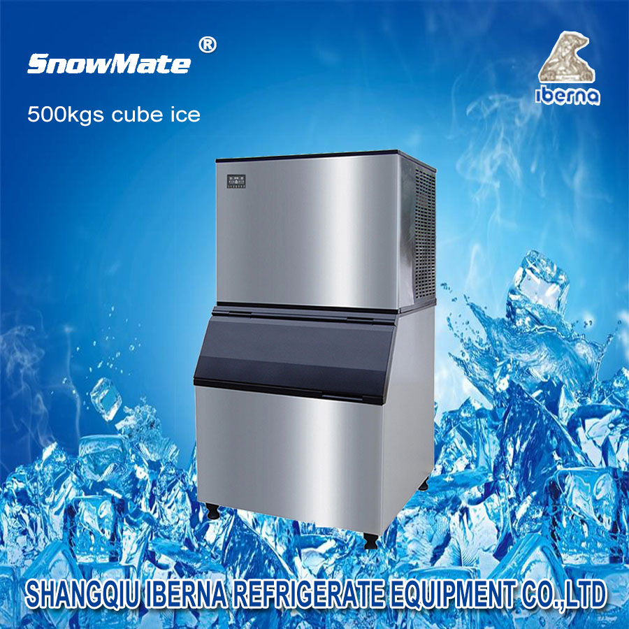 Split Flow Water 500kgs Cube Ice Machine For Bar and Restaurant Use