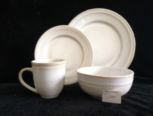 Embossed dinner set 16pcs