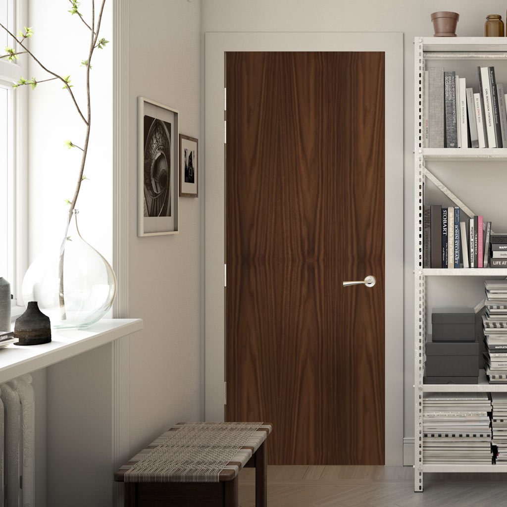 Walnut Wooden Door