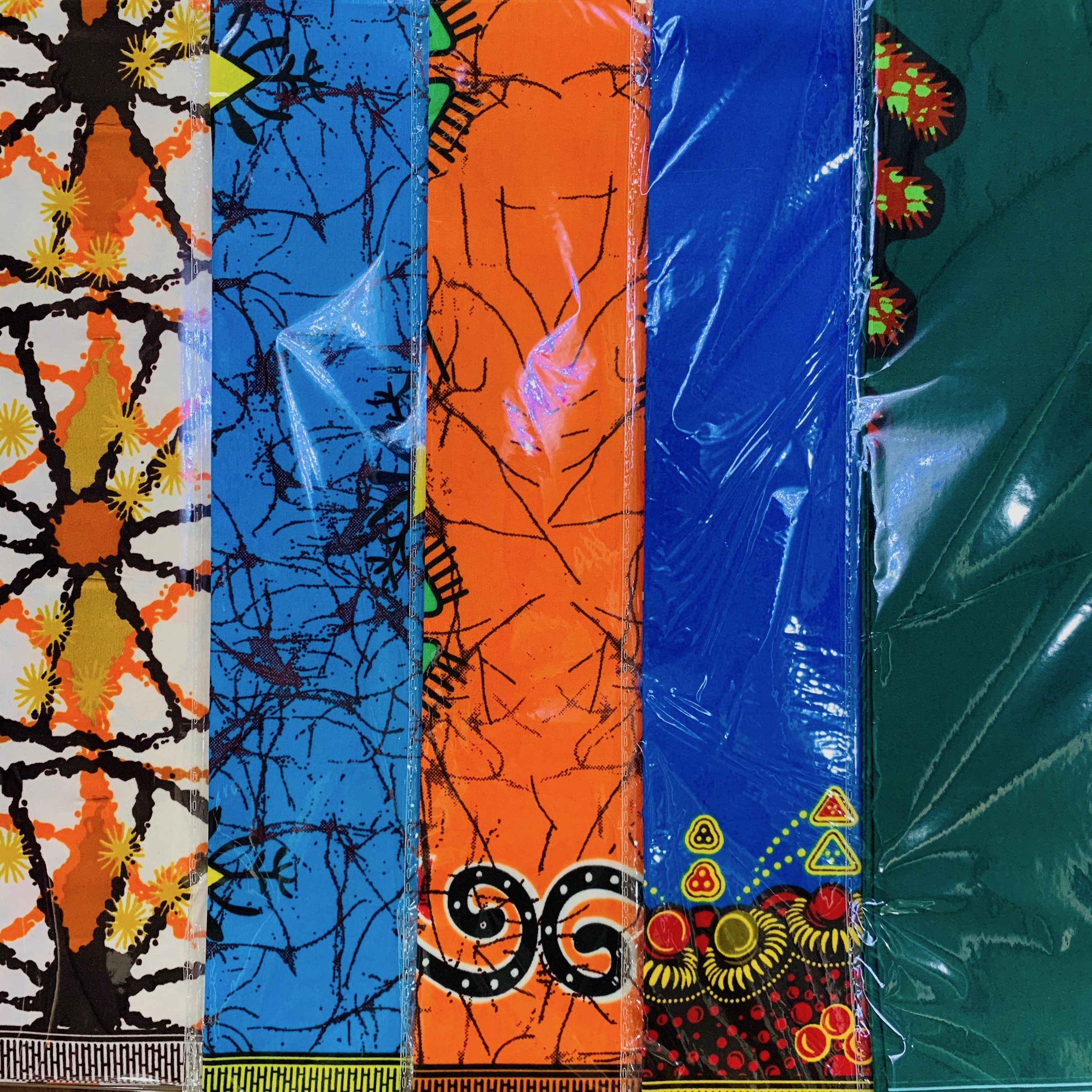 Single side wax dyed cloth