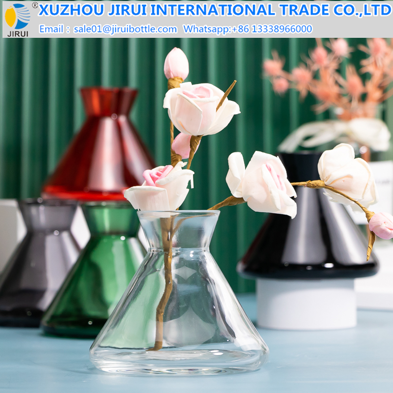 250ml New Hourglass Shape Glass Bottle Vase Perfume Fragrance Aroma Reed Diffuser Glass Bottle