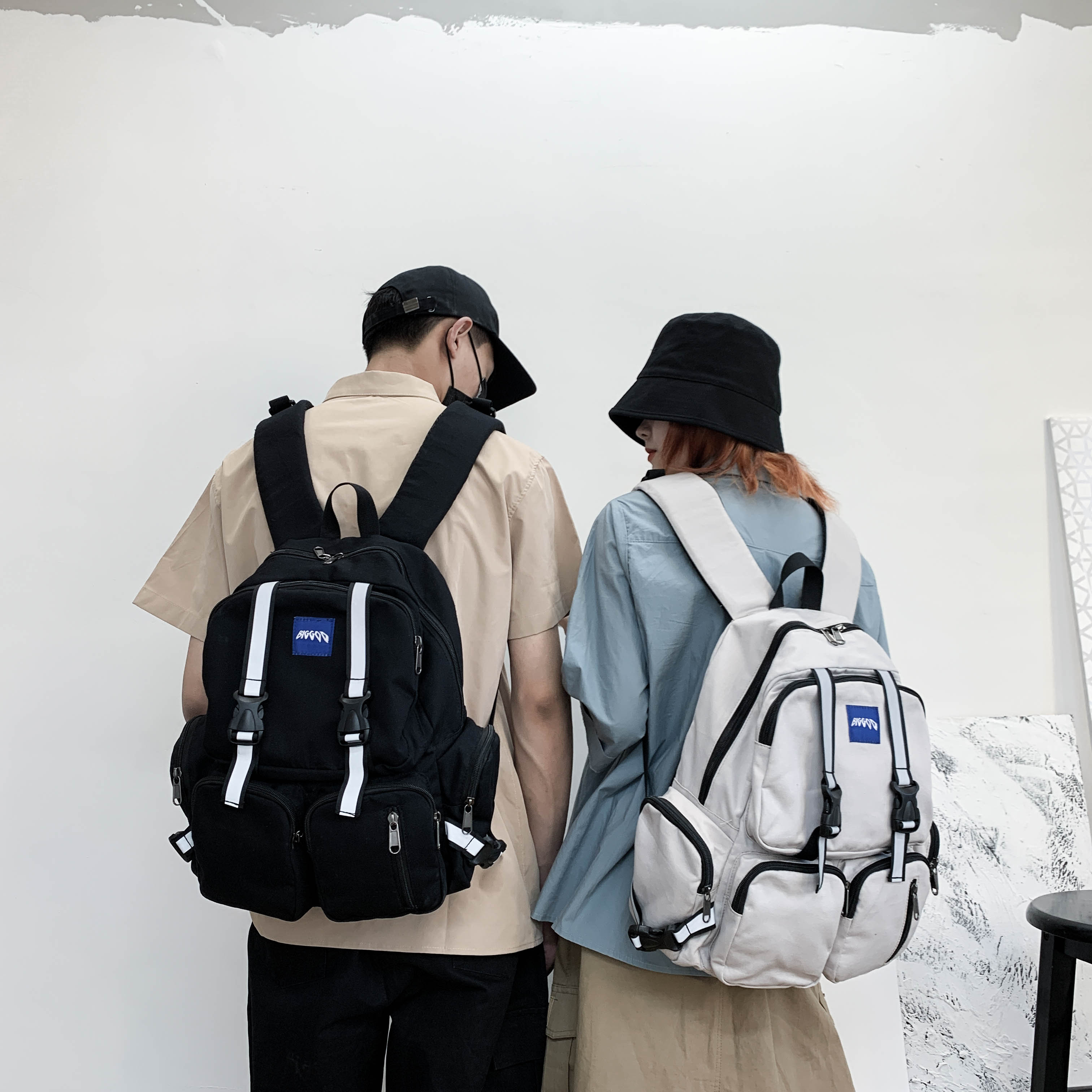 Fashion Vintage Cool Waterproof luminous School Backpack