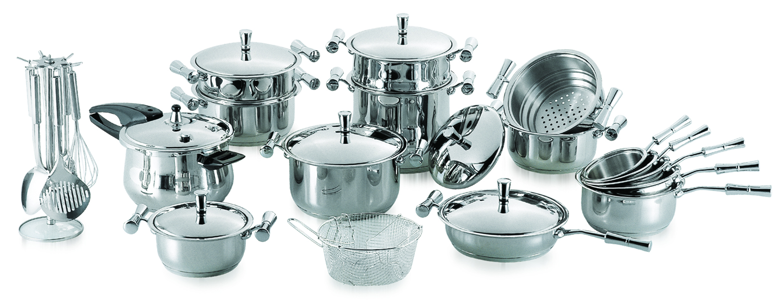 31pcs High quality Stainless steel Kitchen cookware cooking pot set and cookware casserole set