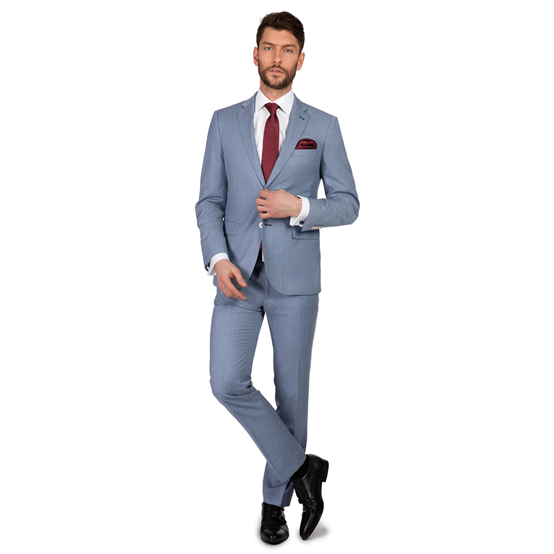 MEN SUITING FABRIC A GENF 3020/55 Slim Fit Suit