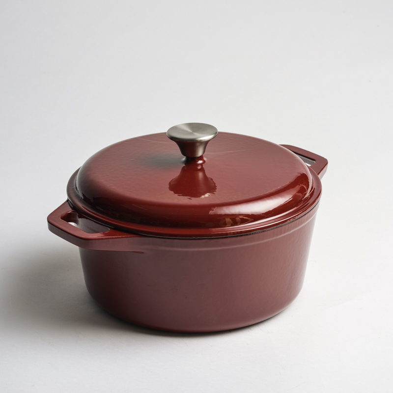 Enamel cast iron casserole