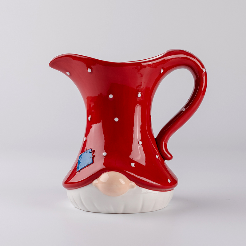 ceramic santa claus pitcher christmas holiday series tableware