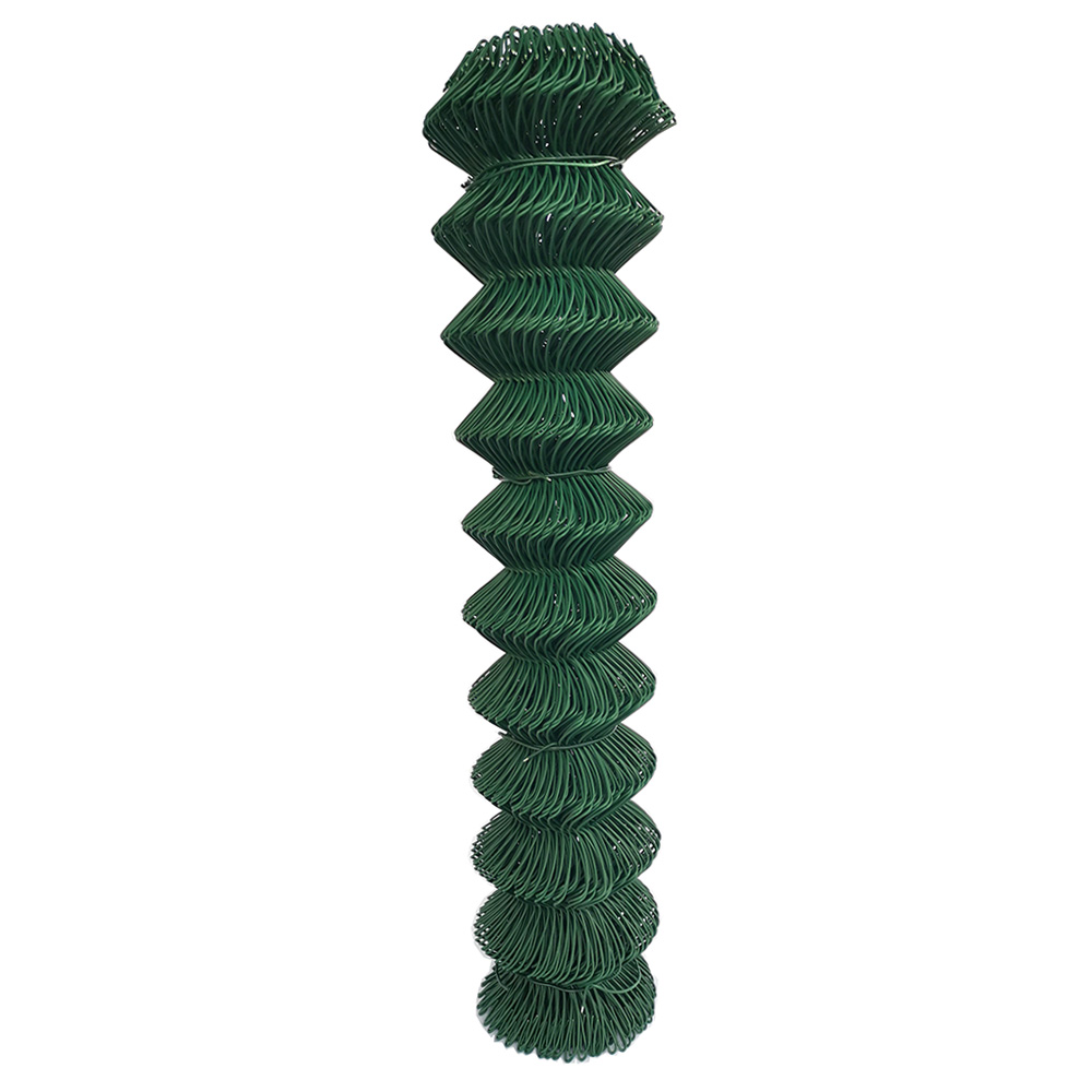 Vinyl Coated Steel Chain Link Fence Plastic Coating Diamond Wire Mesh Chain Link