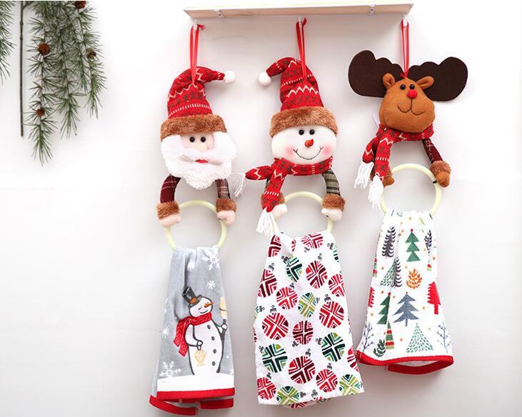 Christmas santa design tie towel