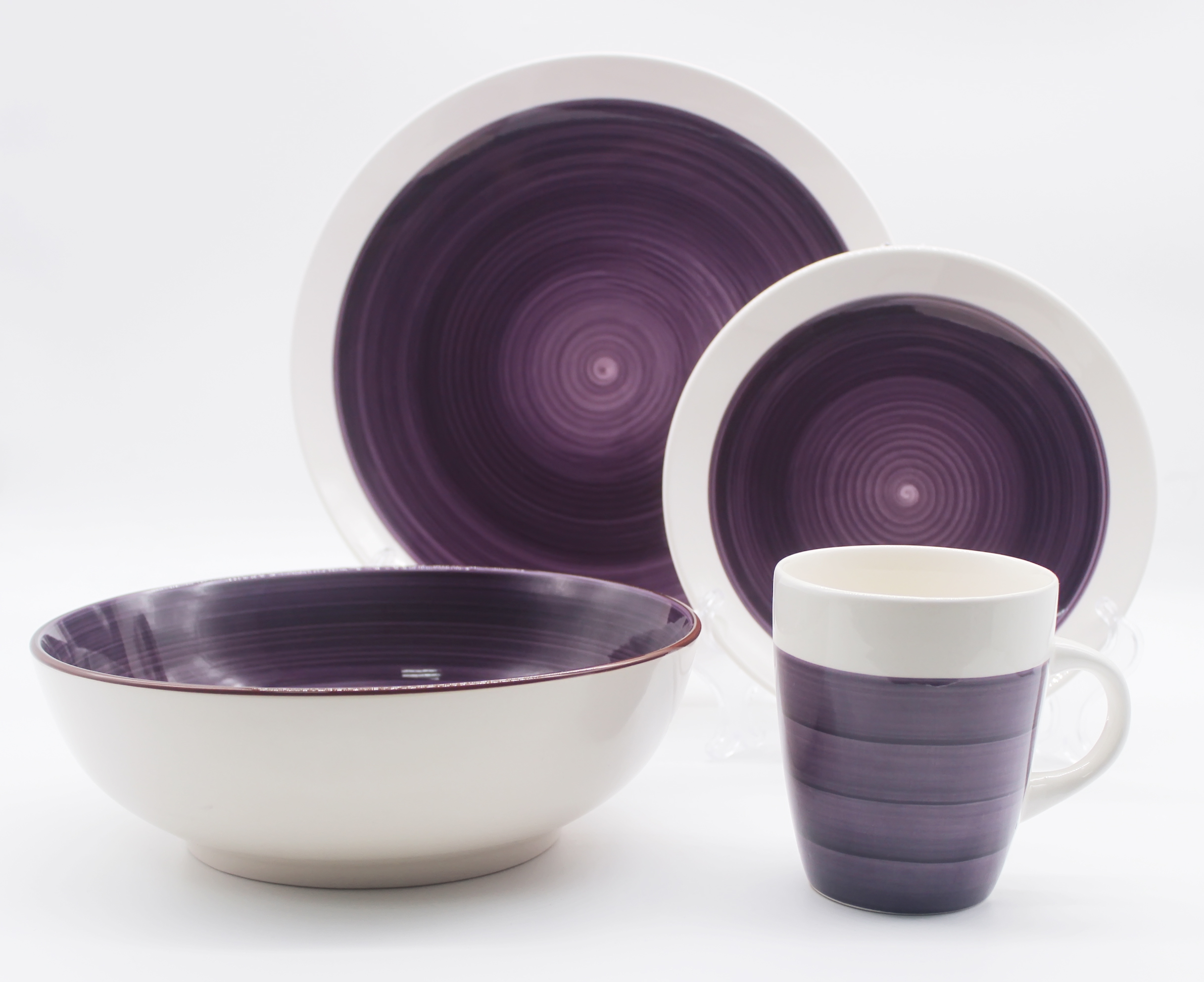 16pcs stoneware hand-painted dinnerware set