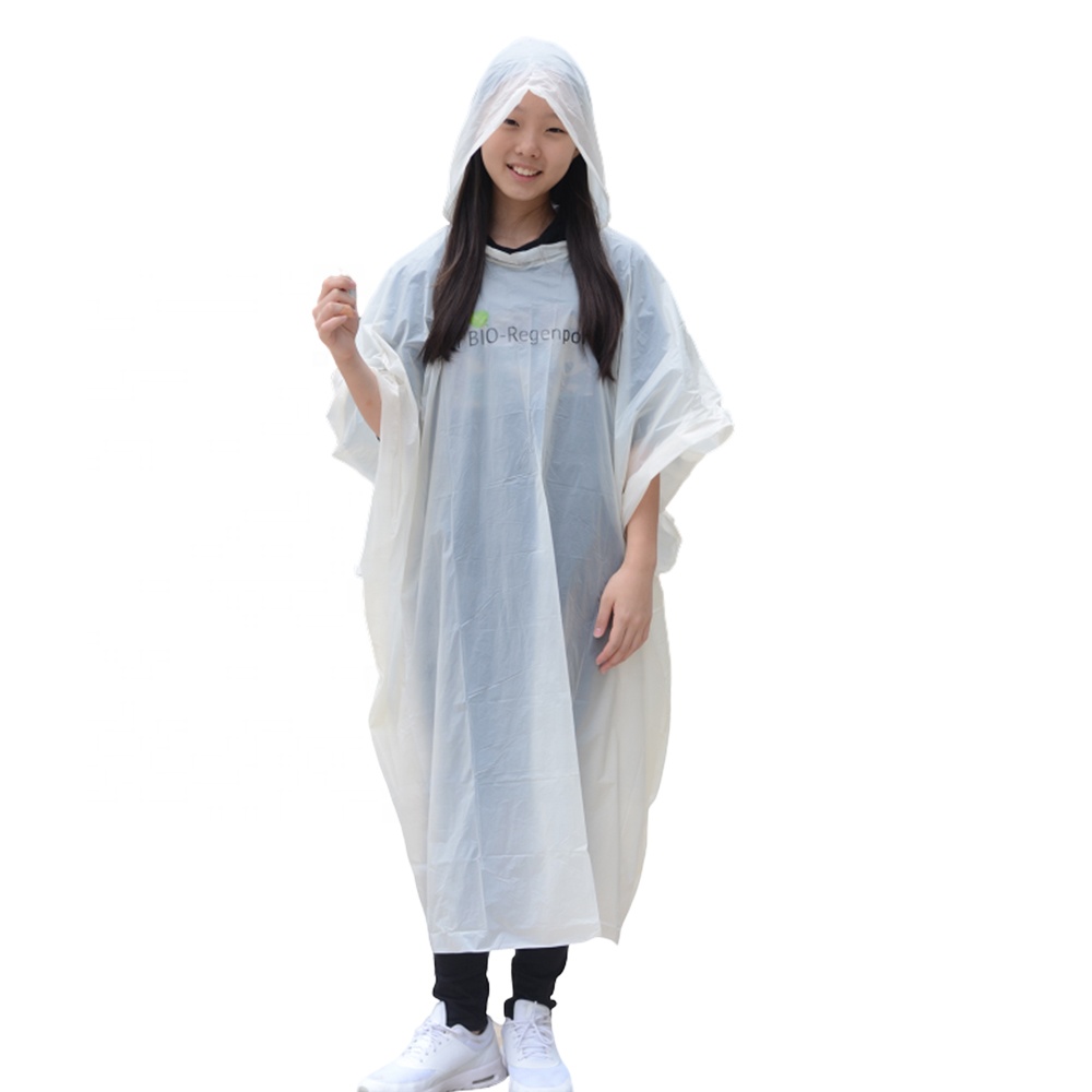 Compostable Rain Poncho