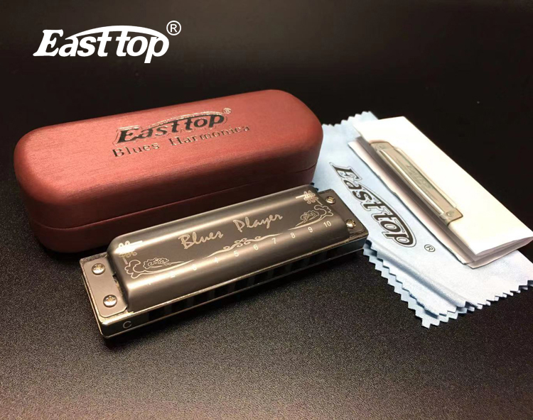 PR020AL upgrade 10 hole blues professional harmonica