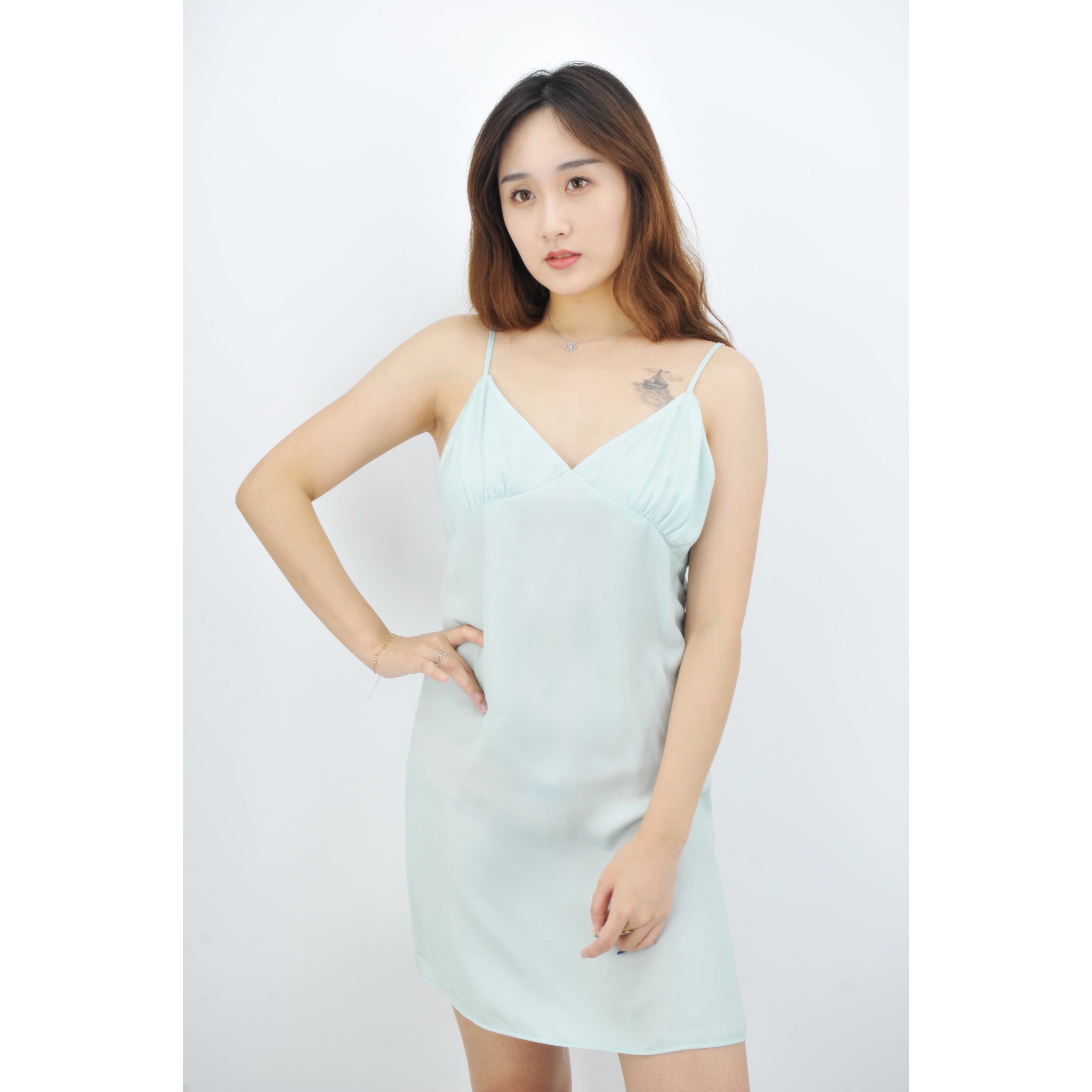lady's woven satin chemise