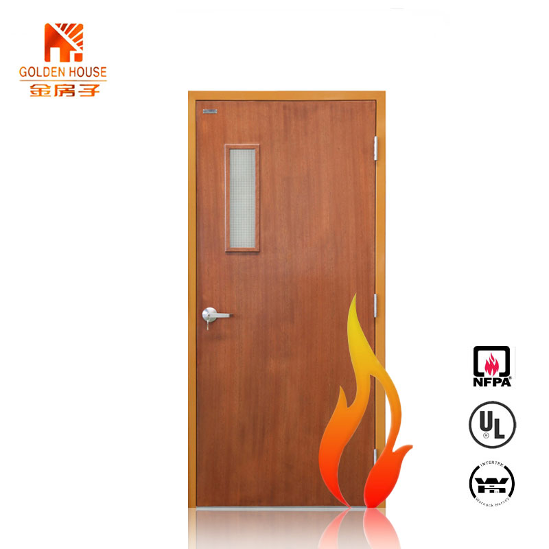 Entry Doors Flush wood Door Front Doors For Houses With Cylindrical Lock Door
