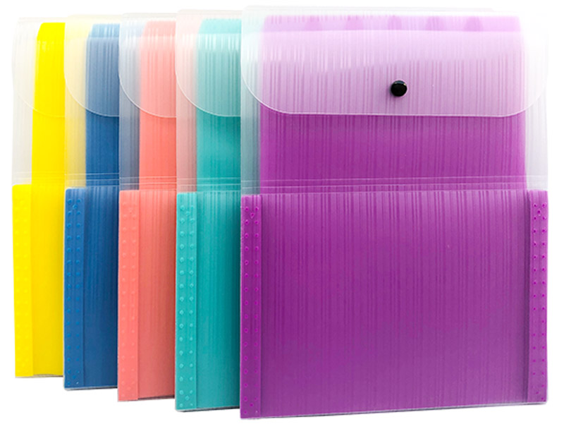 7 Pocket Button Expanding File Folder