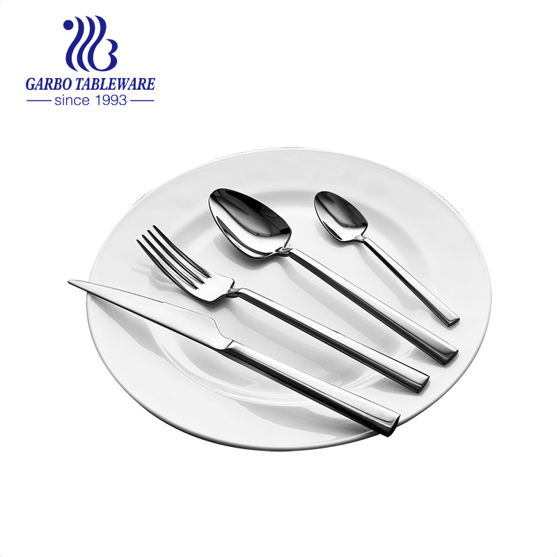 4PCS 18/0 high quality stainless steel cutlery set fork knife spoons for hotel